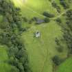 Oblique aerial view of Plunton Castle, taken from the SW.