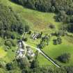 Oblique aerial view of Anworth Old Kirk, taken from the W.