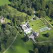 Oblique aerial view of Gelston Castle and policies, taken from the WSW.