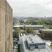 Elevated view of roof of Fraser Building, looking east from Library, University of Glasgow, University Avenue, Glasgow.