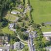 Oblique aerial view of St Modan's Parish Church, taken from the ENE.