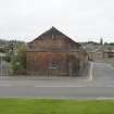 View of industrial buildings on the corner of Union Street and Commissioners Street, Bo'ness, taken from the North. This photograph was taken as part of the Bo'ness Urban Survey to illustrate the character of the Town Centre Area of Townscape Character.