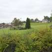 Street view showing housing at Blair Avenue, Bo'ness, taken across the central green space. This photograph was taken as part of the Bo'ness Urban Survey to illustrate the character of the Kinneil Area of Townscape Character.