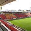 View of pitch and South Stand from Richard Donald stand.