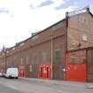 View of Main stand, taken from the north west on Pittodrie Street.