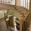 Interior. View looking across the stair hall and staircases to gallery, taken from the mid-landing of the west stair