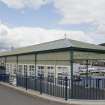 General view of former Cabbies' Shelter, West Pier, Rothesay, Bute, from SE