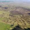 General oblique aerial view of the heather cutting patterns on Balker Moor, taken from the SW.