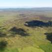 General oblique aerial view of the heather cutting patterns on Balker Moor, taken from the SE.