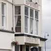 Detail of box bay windows to Guilford Square on Esplanade Hotel, 2, 4 and 6 High Street, Rothesay, Bute
