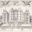 Copy of engraving titled 'Thirlestane Castle'