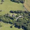 Oblique aerial view of Glasserton Parish Church, taken from the WNW.