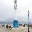 Column with clock, Greenock, view from SW