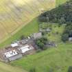 Oblique aerial view of Midhope Castle and farm, taken from the SW.
