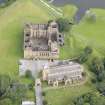 Oblique aerial view of Linlithgow Palace, taken from the W.