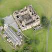 Oblique aerial view of Linlithgow Palace, taken from the SE.