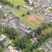 Oblique aerial view of Bo'Ness, centred on Grange School, taken from the SSE.