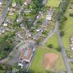 Oblique aerial view of Bo'Ness, centred on Grange School, taken from the E.