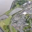 General oblique aerial view of Bo'Ness Harbour, taken from the SW.