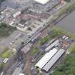 Oblique aerial view of Haymarket Train Shed and Railway Station, taken from the ENE.