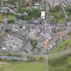 General oblique aerial view of Bo'ness town centre, taken from the NNW.