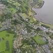 General oblique aerial view of Corbiehall area and town centre of Bo'Ness, taken from the SE.