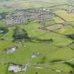 General oblique aerial view of Bannockburn, centred on Corbiewood Stadium, taken from the SW.