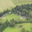 Oblique aerial view of Gargunnock House walled garden, taken from the NE.