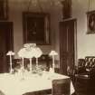 View of dining room at St Fort House. 
