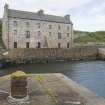 View looking across Keiss harbour to the warehouse, taken from S
