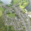 General oblique aerial view of Lochmaben, taken from the NNW.