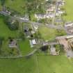 Oblique aerial view of Dornock Parish Church, taken from the SSE.