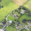 Oblique aerial view of Dornock Parish Church, taken from the NNE.