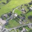 Oblique aerial view of Dornock Parish Church, taken from the N.