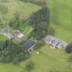 Oblique aerial view of Mossknowe House and policies, taken from the SSE.