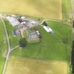 Oblique aerial view of Milnholm Farmhouse, taken from the SSE.