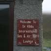 St Kilda, Hirta. Helipad reception board