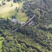 General oblique aerial view of Goldielea Country House and Viaduct, taken from the NNW.
