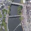 Oblique aerial view of Dumfries, centred on Old Bridge, taken from the SE.