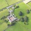 Oblique aerial view of Terregles House stables, taken from the SE.