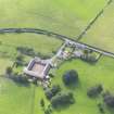 Oblique aerial view of Terregles House stables, taken from the ENE.