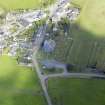 Oblique aerial view of Dunscore Parish Church, taken from the W.