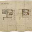 Amended plans of the Librarian's House in Hamilton Public Library.