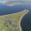 Oblique aerial view of Fortrose and Rosemarkie Golf Course, taken from the WSW.