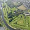 Oblique aerial view of Duff House Royal Golf Course, taken from the ENE.