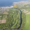 General oblique aerial view of Duff House Royal Golf Course, taken from the SW.