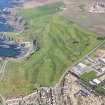 Oblique aerial view of Royal Tarlair Golf Course, taken from the W.