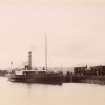 View of paddle steamer and train.
Titled: 'Banavie.'