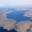 General oblique aerial view of Loch Nevis and Loch Morar, towards the Skye Cuillins, taken from the SSE.