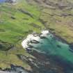 General oblique aerial view of the Island of Muck, centred on Gallanach and Coralag, taken from the NNE.